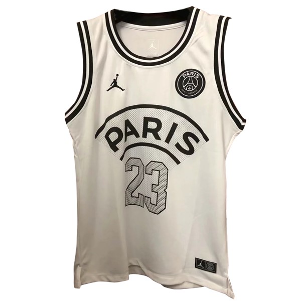 JORDAN Camiseta Paris Saint Germain NO.23 Sin Mangas 2018-2019 Blanco